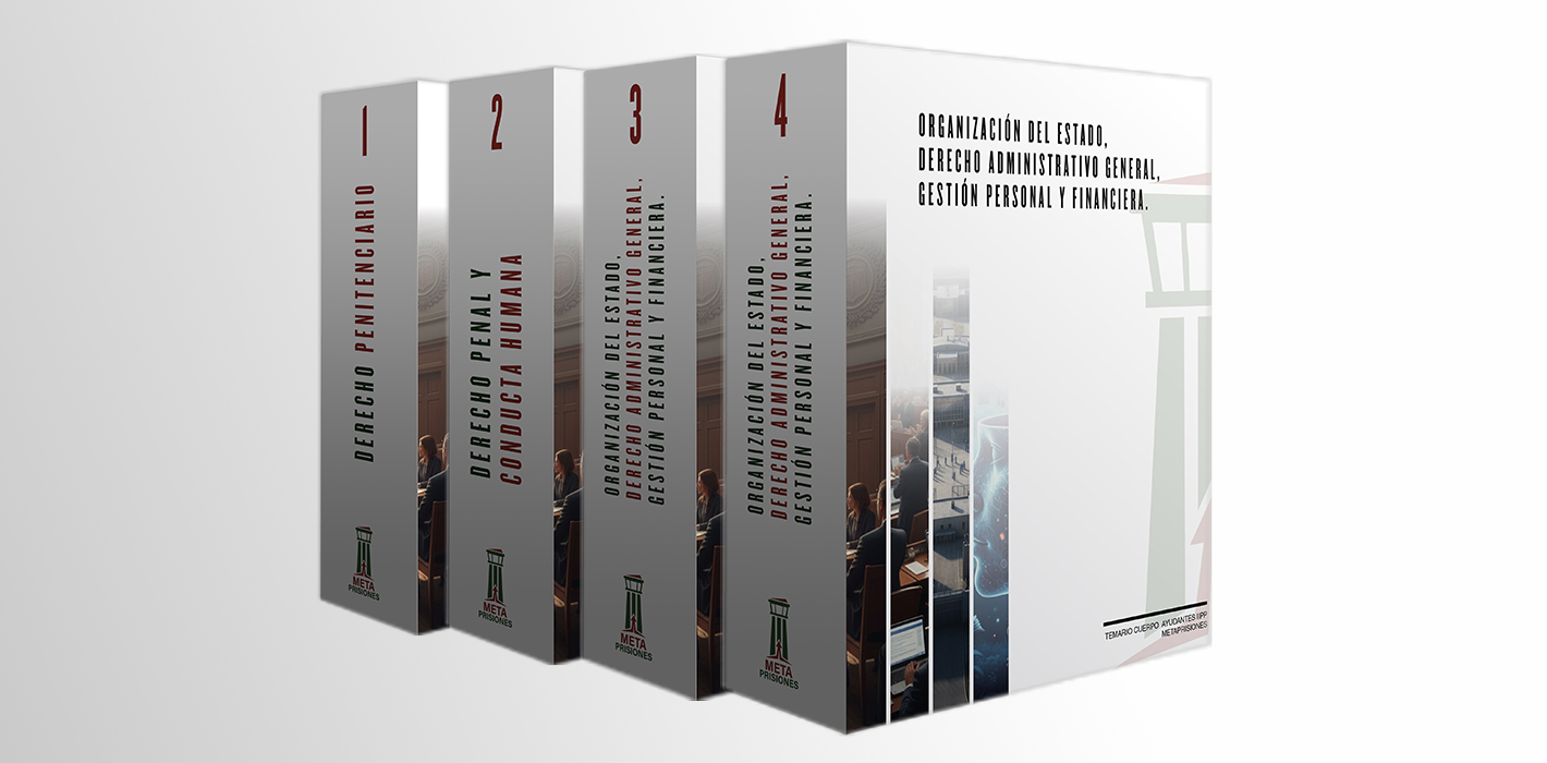 Temario cuerpo ayudantes IIPP - Venta pack 4 tomos